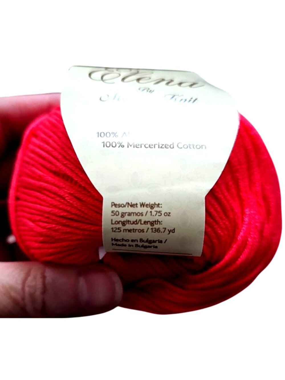 Master Knit Elena Mercerized Cotton Yarn 4 Skeins Hot Pink Lime Green 50g 125m M - Picture 6 of 6